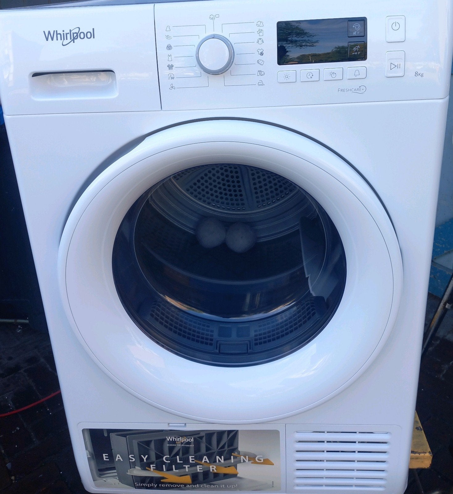 Whirlpool FreshCare+ 8kg Warmtepompdroger Incl.GARANTIE!, 6 tot 8 kg, Ophalen of Verzenden, Zo goed als nieuw, Voorlader