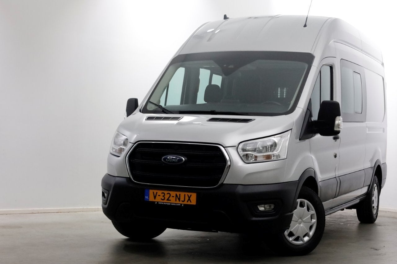 Ford Transit 350 2.0 TDCI 130pk L3H3 D.C. Trend Airco/Navi/C, Voorwielaandrijving, Dealer onderhouden, 15 km/l, Euro 6
