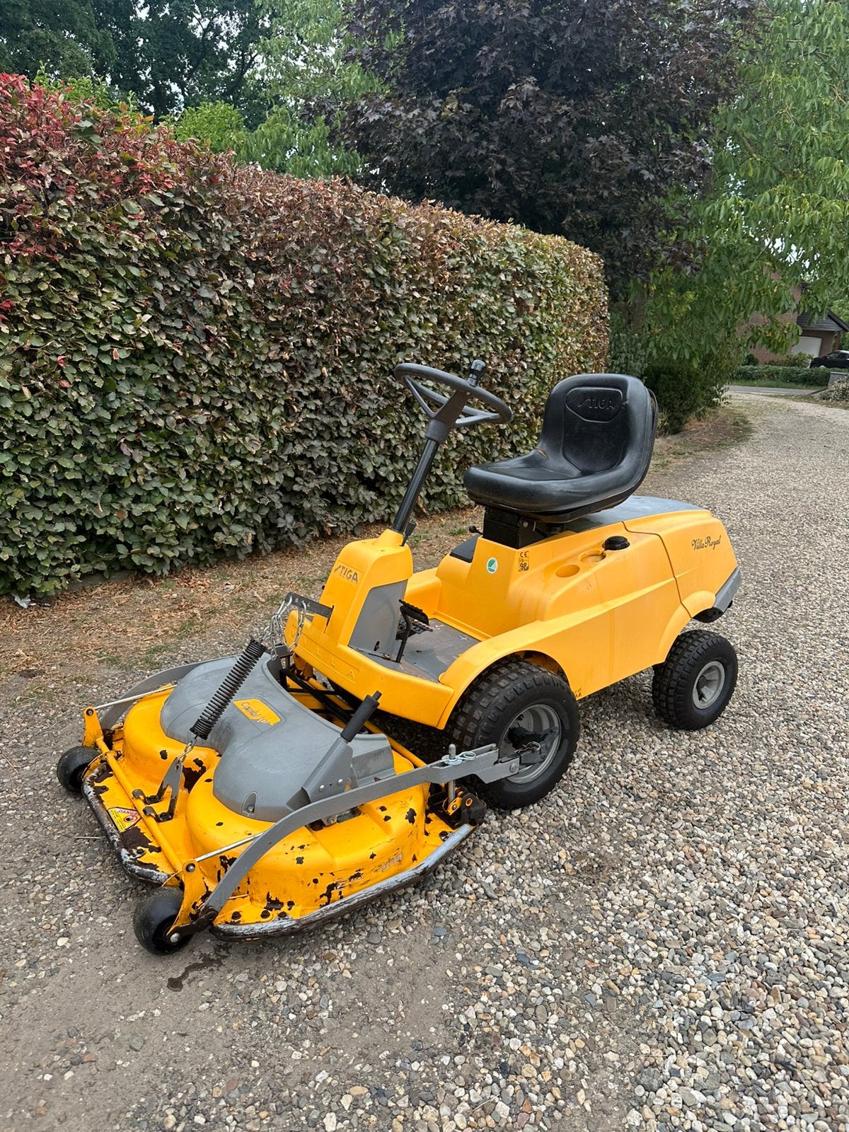 Stiga Villa Royal Honda 2 Cilinder motor/elek maaidek, Tuin en Terras, Zitmaaiers, Ophalen of Verzenden, Zo goed als nieuw