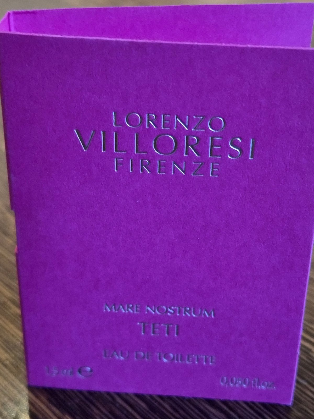 Lorenzo Villoresi Firenze Mare Nostrum Teti EDT 1,5 ml, Verzenden, Nieuw