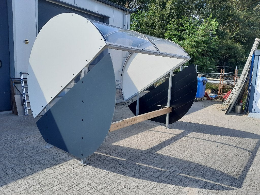 fietsenoverkappingen ,fietsstallingen ,overkappingen dug out, Ophalen of Verzenden, Zo goed als nieuw