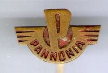 Pannonia motorfietsen koper speldje ( G_112), Verzenden, Zo goed als nieuw, Transport, Speldje of Pin