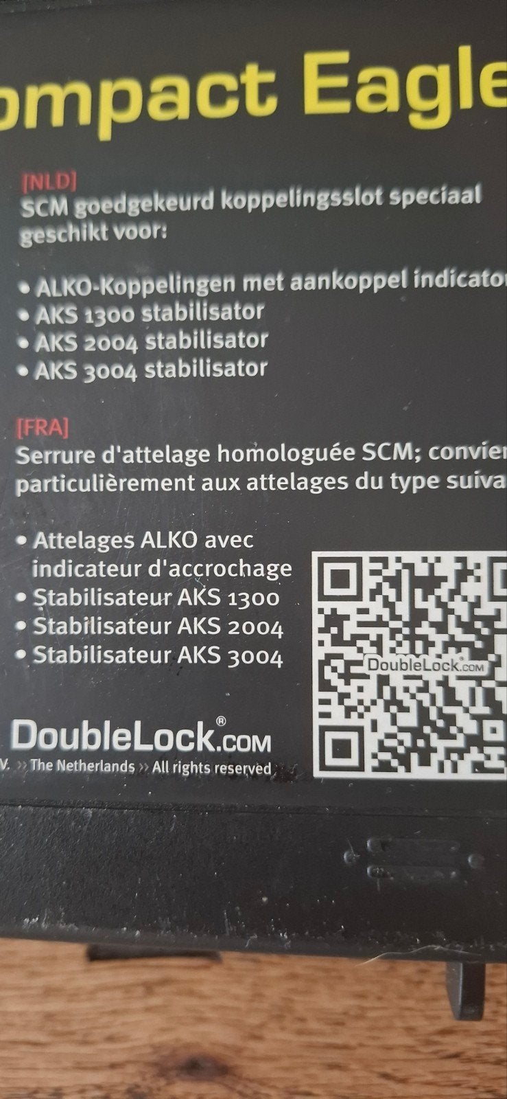 DoubleLock Compact Eagle SCM gekeurd koppelingsslot, Ophalen of Verzenden, Nieuw