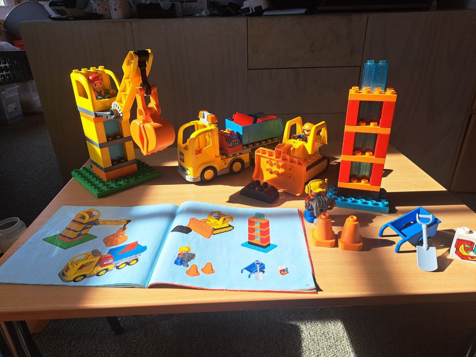 LEGO Duplo 10813 Grote Bouwplaats met voertuigen, Ophalen of Verzenden, Gebruikt