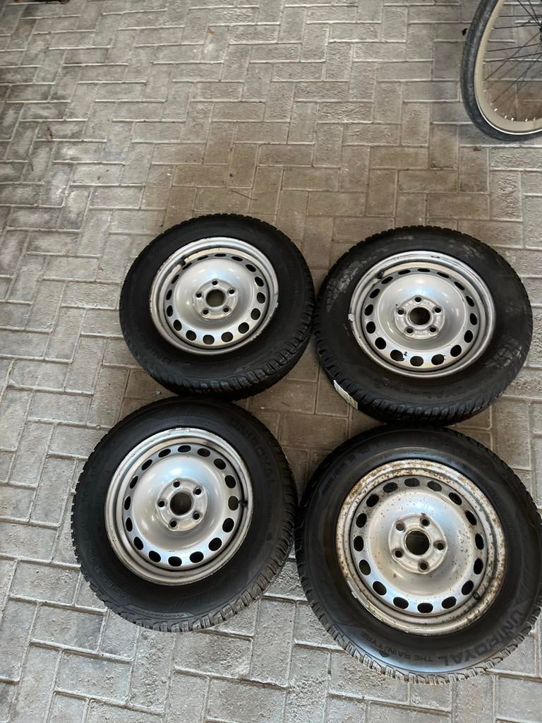 Stalen velgen met banden - Diverse maten en merken, Auto-onderdelen, Ophalen, Gebruikt, 16 inch, Banden en Velgen