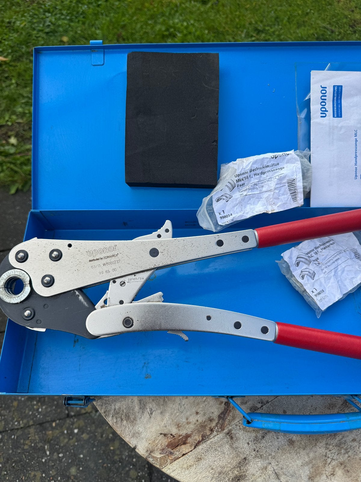Uponor handperstang, Ophalen of Verzenden, Zo goed als nieuw