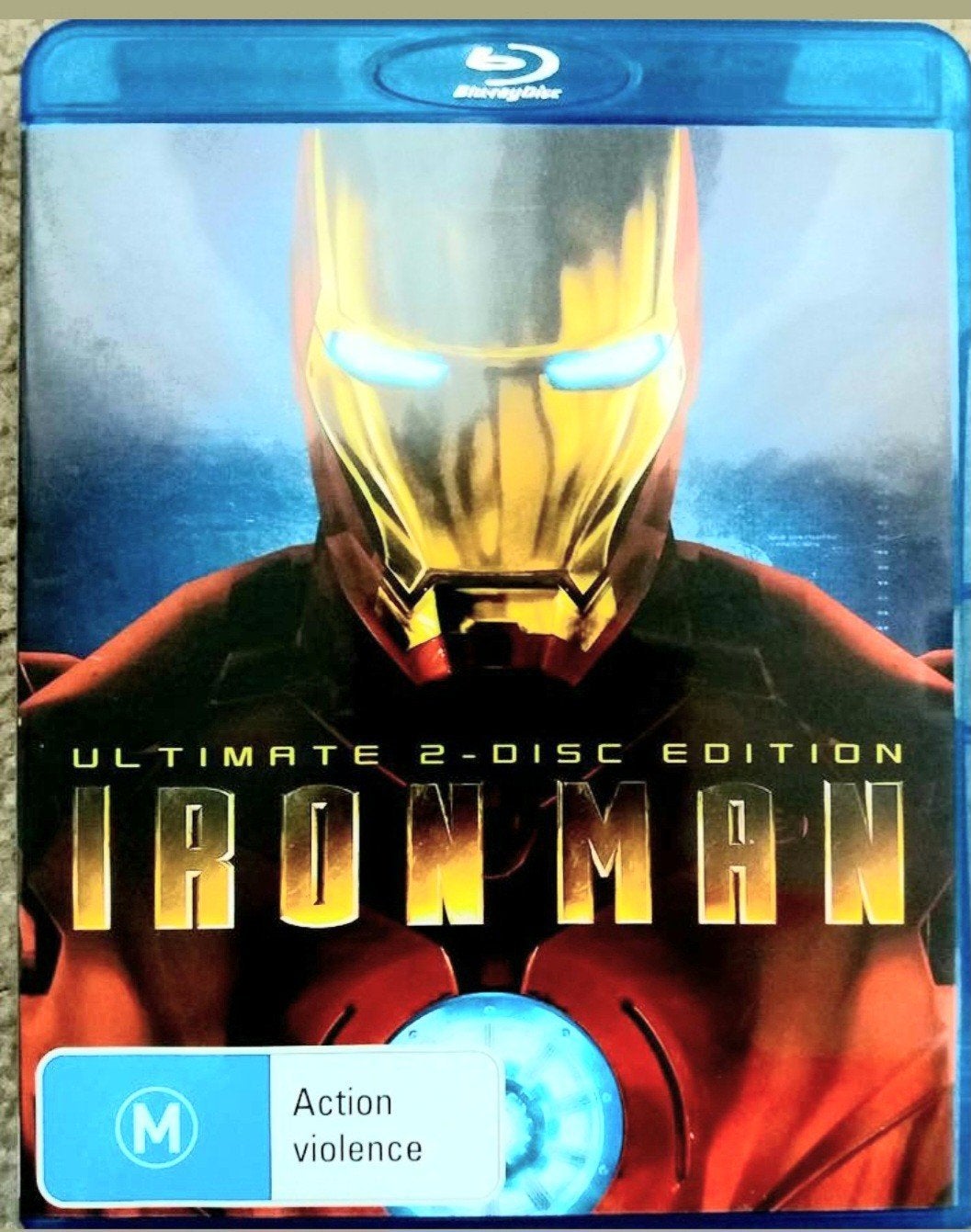 'Iron man', Blu-ray, Cd's en Dvd's, Blu-ray, Film, Actie, Ophalen of Verzenden, Zo goed als nieuw