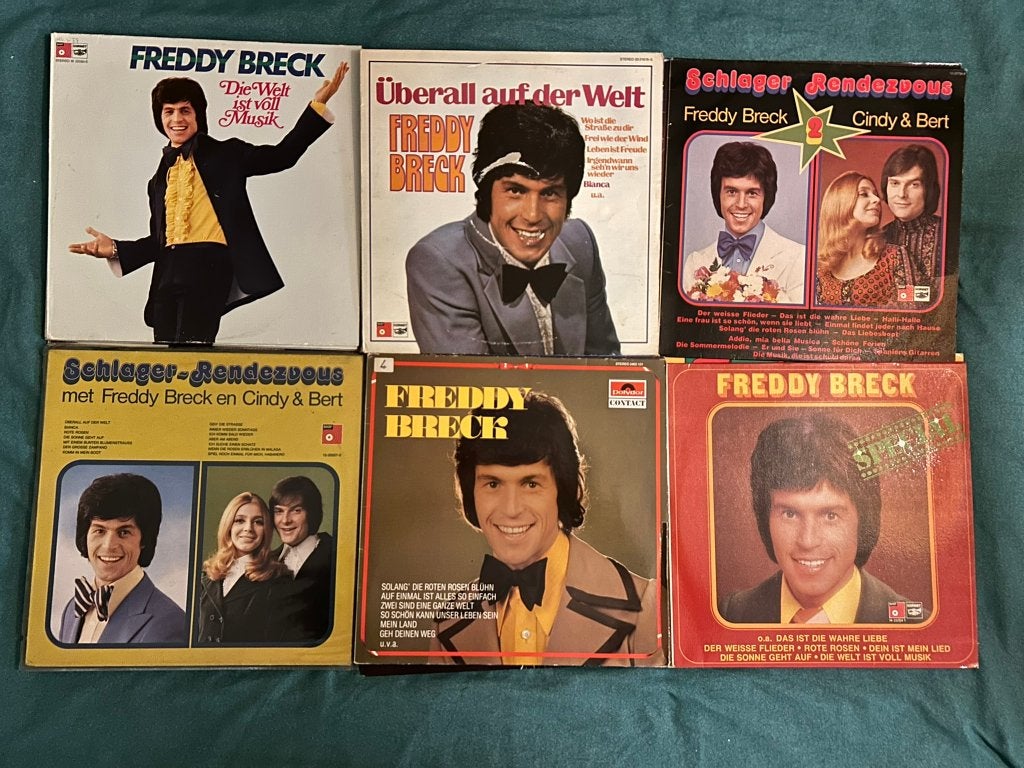 19 LP's Freddy Breck (ook per stuk te koop), Cd's en Dvd's, LP, Gebruikt, Pop, Ophalen of Verzenden