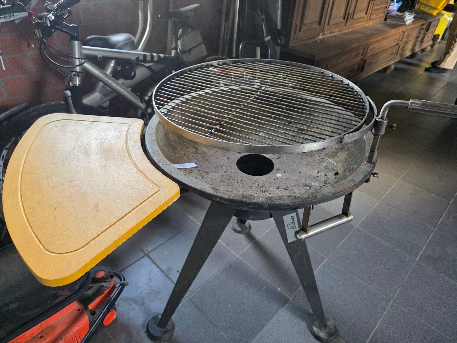 Nice Cooker BBQ met zijplank - 60 cm diameter, Ophalen of Verzenden, Gebruikt, Nice Cooker