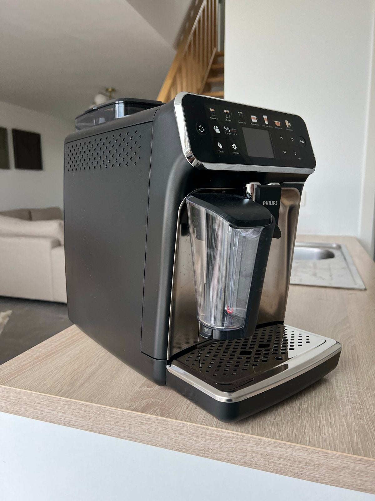 Philips 5400 LatteGo EP5447/90 + extra garantie, Witgoed en Apparatuur, Ophalen, Afneembaar waterreservoir, Espresso apparaat