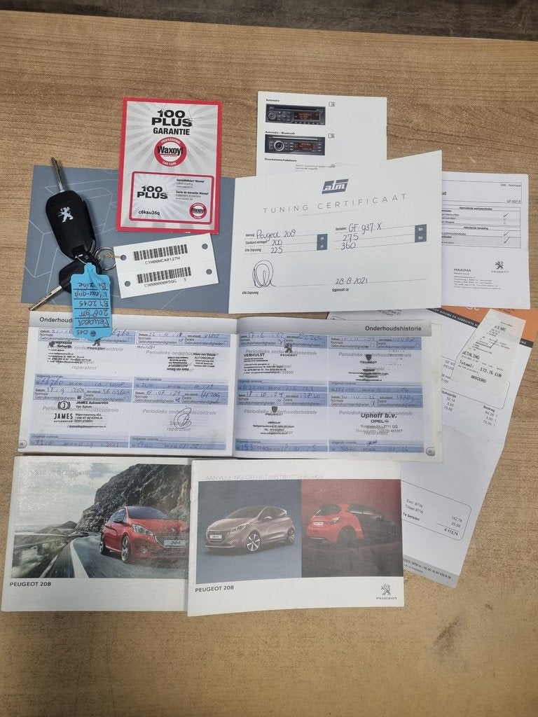 Peugeot 208 1.6 THP GTI BJ015 LEDER TUNING 225PK, Voorwielaandrijving, Euro 5, Gebruikt, Zwart