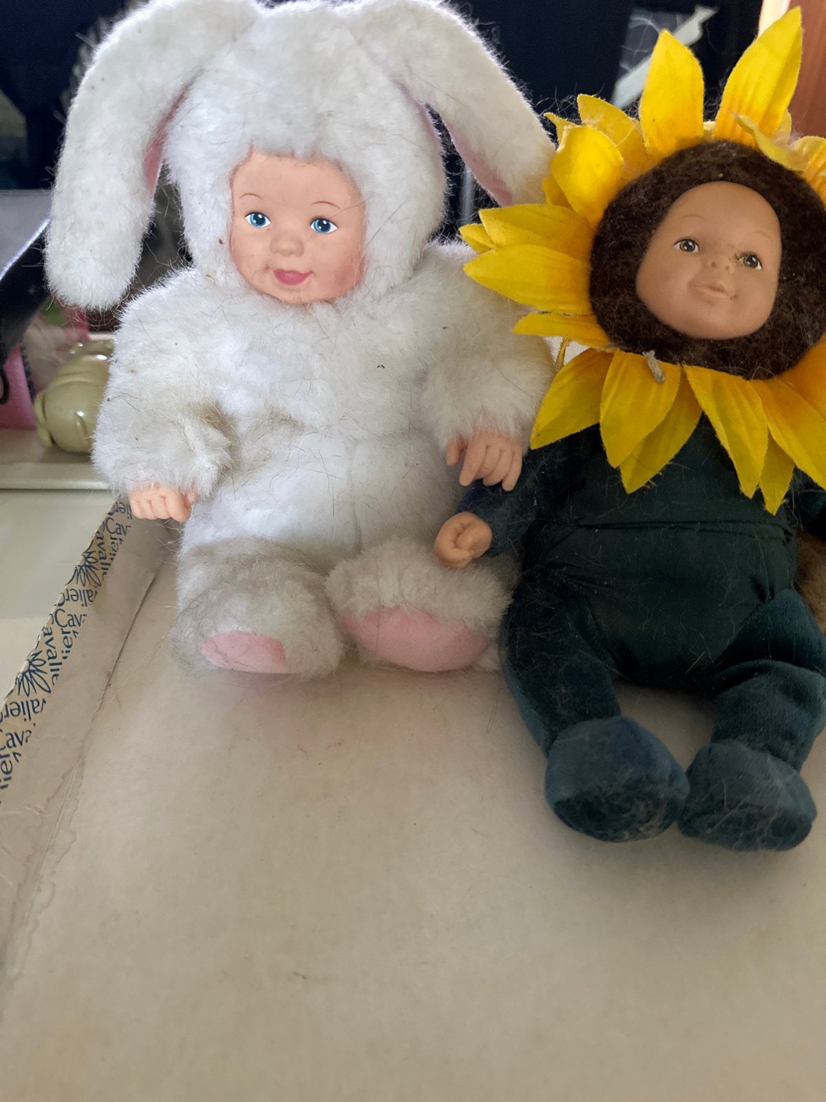 Anne Geddes Babypoppen - Konijn, Zonnebloem, Beer, Kinderen en Baby's, Speelgoed | Poppen, Ophalen, Gebruikt, Babypop