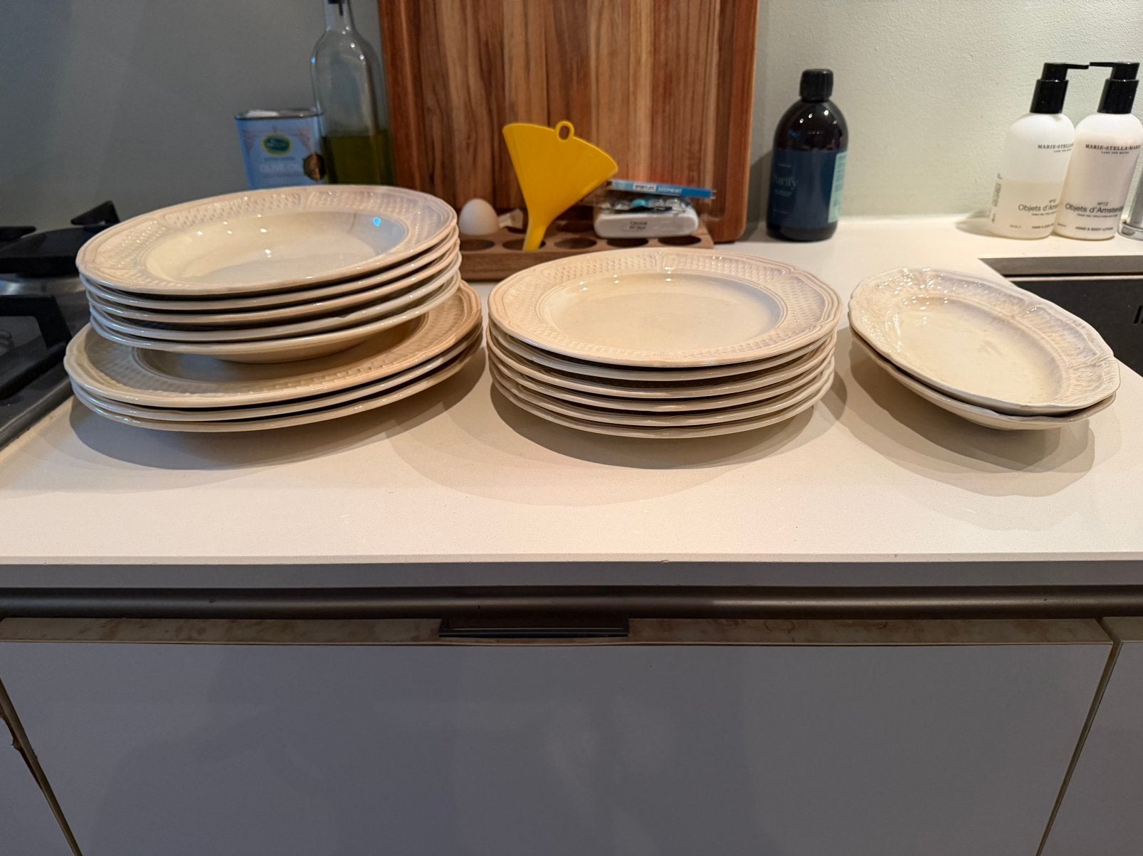 Gien Grain de Riz borden, Ophalen