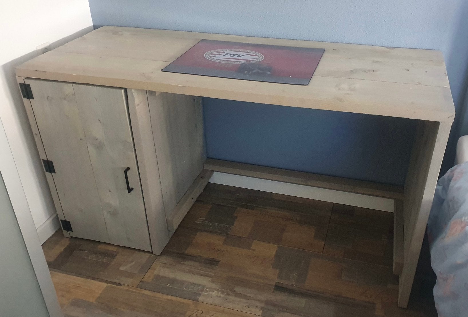 Steigerhouten bureau, Ophalen, Zo goed als nieuw, Hout, Overige typen
