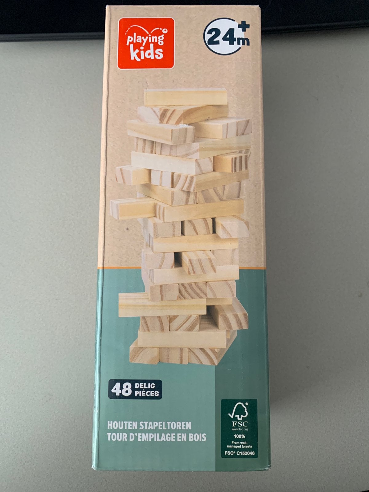 Playing kids houten stapeltoren, Kinderen en Baby's, Ophalen of Verzenden, Nieuw