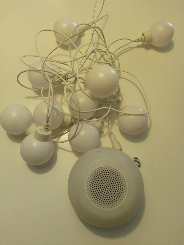Lichtslinger met speaker - Sfeervolle verlichting, Ophalen of Verzenden, Gebruikt, Modern