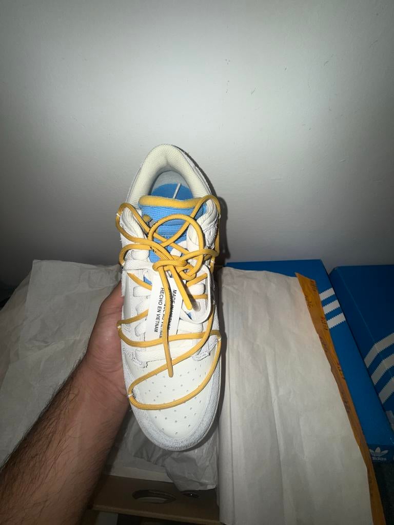 Nike Dunk Low Off-White Lot 34/50 - Maat 42,5, Ophalen of Verzenden, Zo goed als nieuw, Wit, Sneakers of Gympen