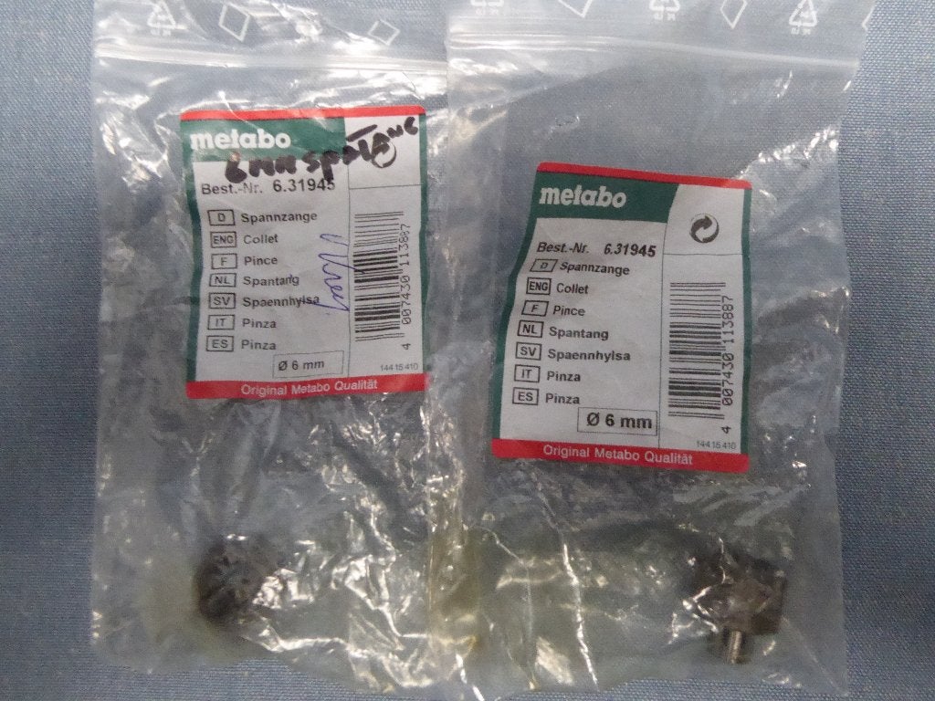 Metabo spantang 6 mm met spanmoer (6-kant), OFE/GS 631945000, Ophalen of Verzenden, Nieuw