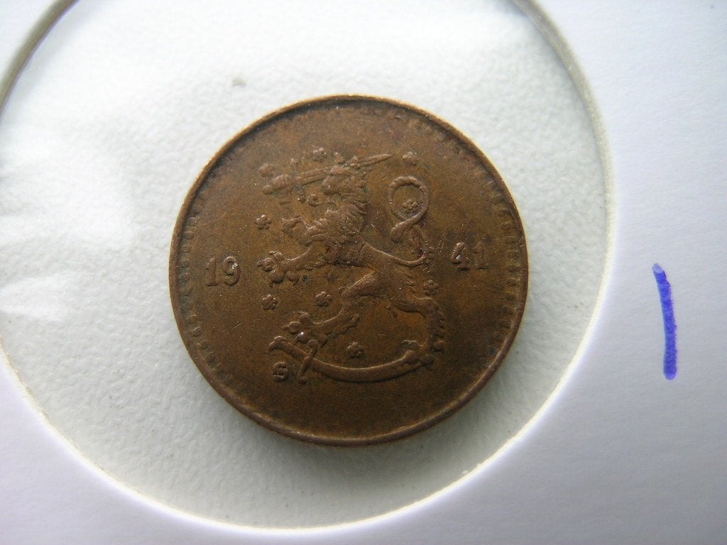 25 Pennia 1941 Finland, Ophalen of Verzenden, Overige landen, Losse munt