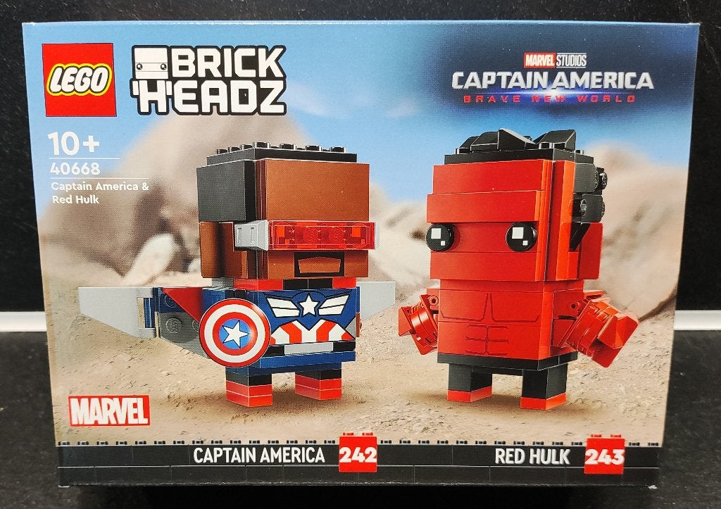 LEGO set 40668 – Captain America & Red Hulk – Nieuw in doos!, Info@lego.com, BrickHeadz, Lego, Nieuw