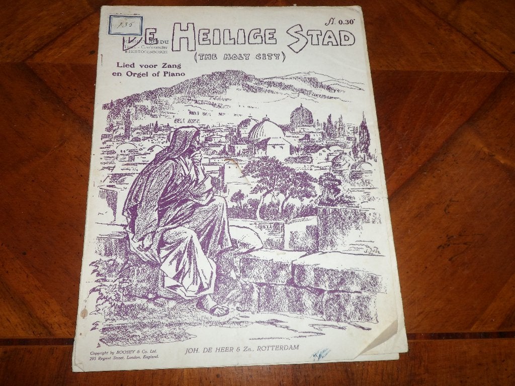 De heilige stad - the holy city - stephen adams, Gebruikt, Koor, Ophalen of Verzenden, Artiest of Componist