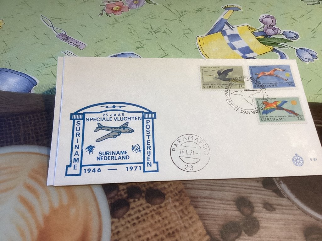 No4309 Suriname E81 karrewiel Heb ook Nederland jaargangen, Postzegels en Munten, Ophalen of Verzenden, Onbeschreven, Rest van de wereld