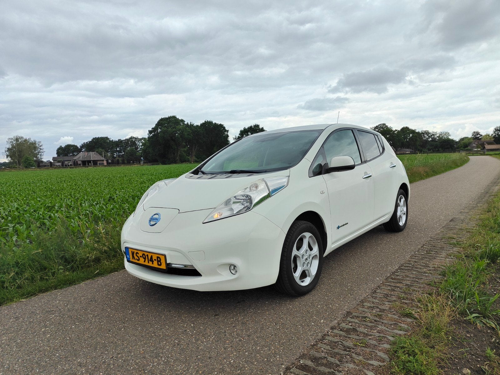 Nissan Leaf Electric 30kW 2016 Wit, Auto's, Nissan, Wit, Origineel Nederlands, Elektrisch, Leaf