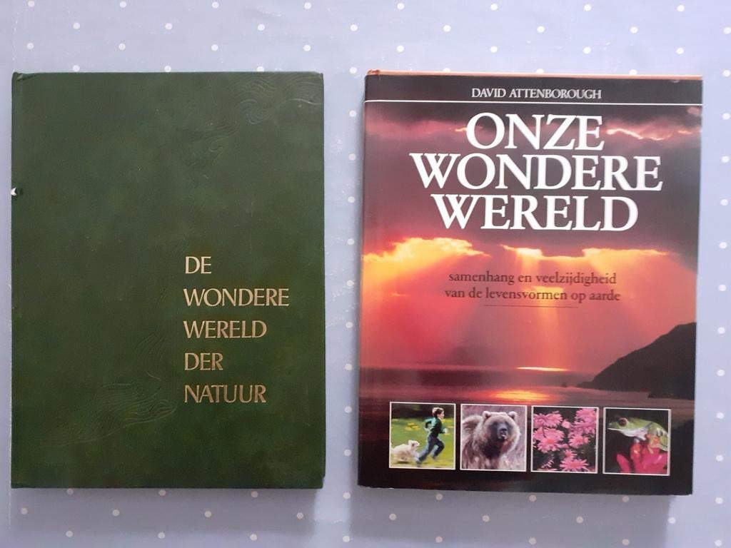 ONZE WONDERE WERELD & DE WONDERE WERELD DER NATUUR, Boeken, Ophalen of Verzenden, Zo goed als nieuw, Overige gebieden