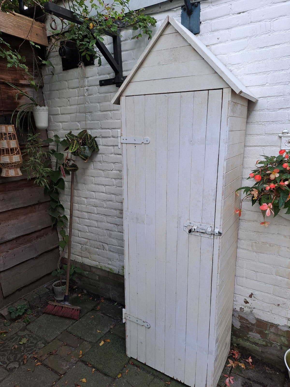 Houten tuinkast 200x60x40 cm, Ophalen, Zo goed als nieuw, Hout, Overige typen