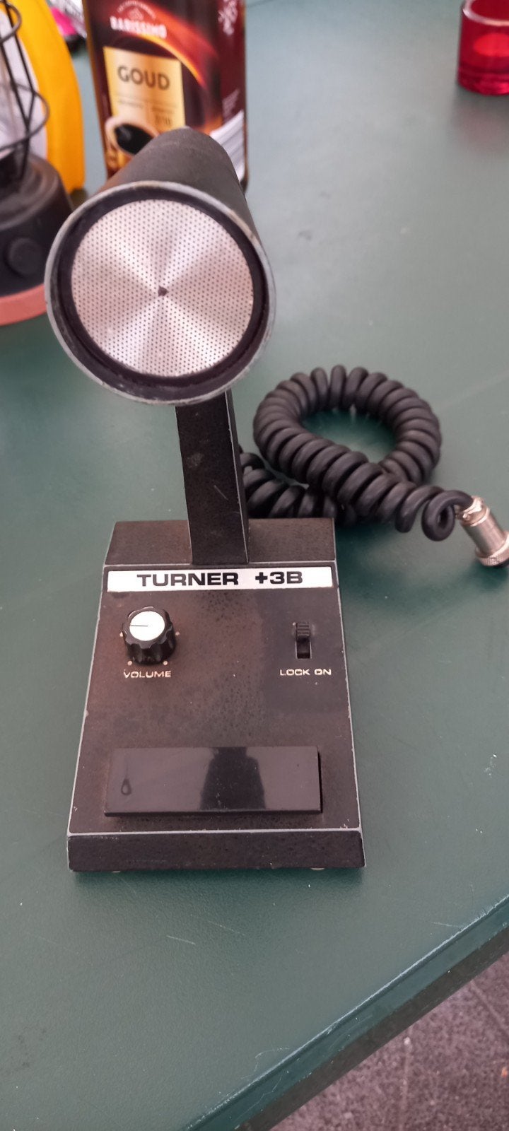 Vintage 27 mc Turner +3B microfoon met standaard, Telecommunicatie, Ophalen of Verzenden, Gebruikt