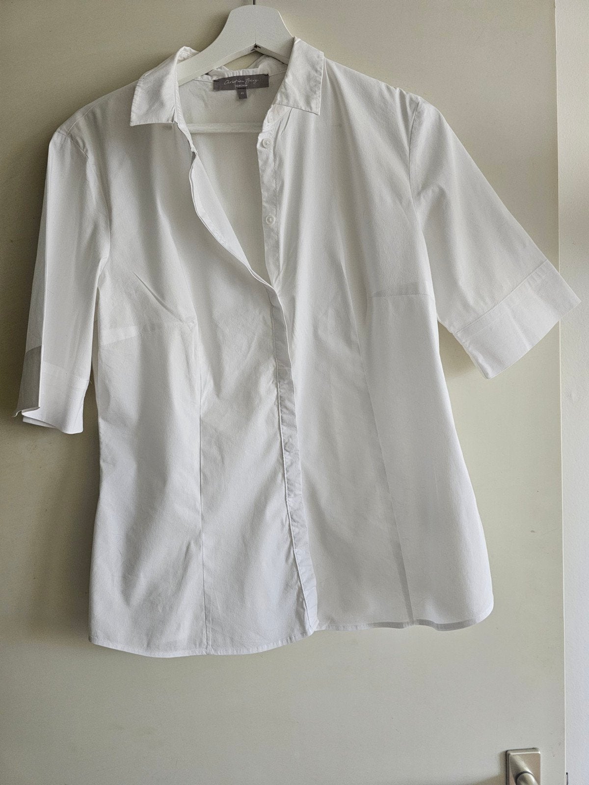 Christian Berg Witte Blouse. Maat 40, Maat 38/40 (M), Wit, Ophalen of Verzenden, Gedragen