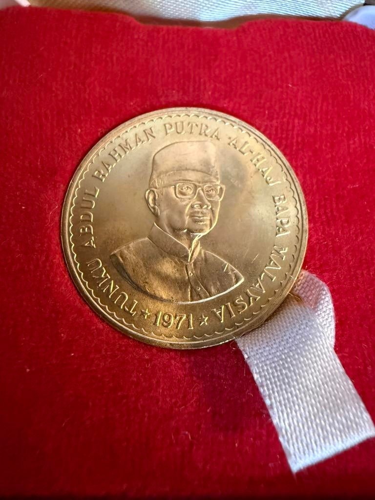 100 ringgit 1971 goud, Ophalen of Verzenden, Zuidoost-Azië, Losse munt, Goud