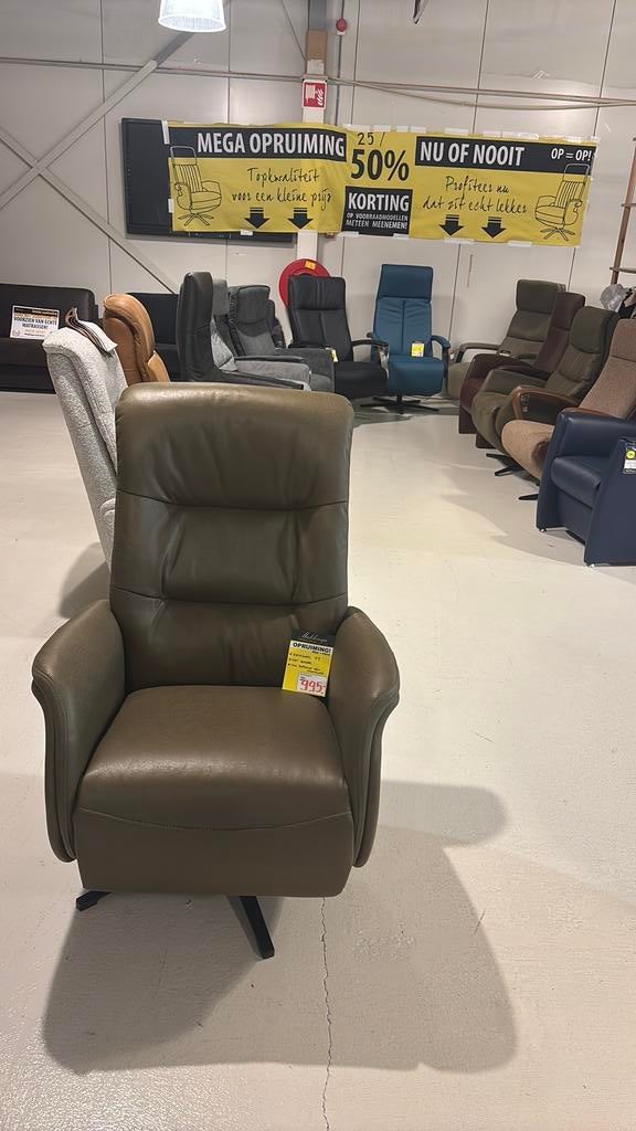 NIEUW Relaxfauteuil LF-137 met gasveer bediening, Ophalen, Zo goed als nieuw, 75 tot 100 cm, 50 tot 75 cm