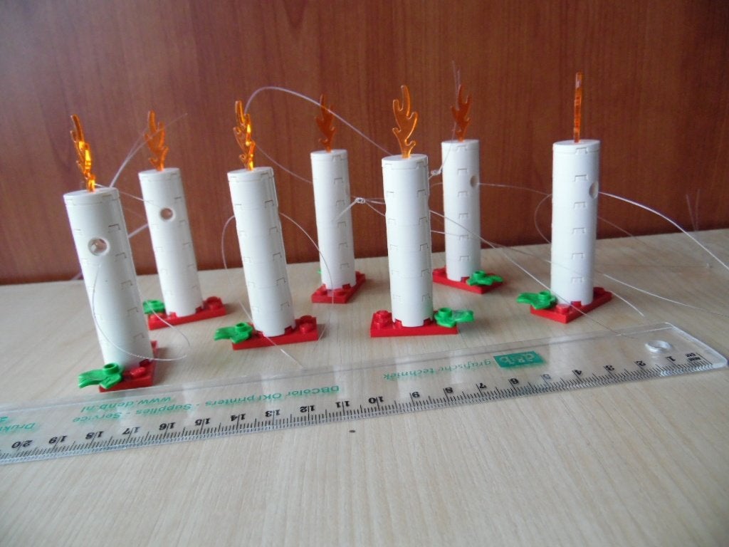 Lego Kerst Kaarsjes voor in de boom, Ophalen of Verzenden, Zo goed als nieuw