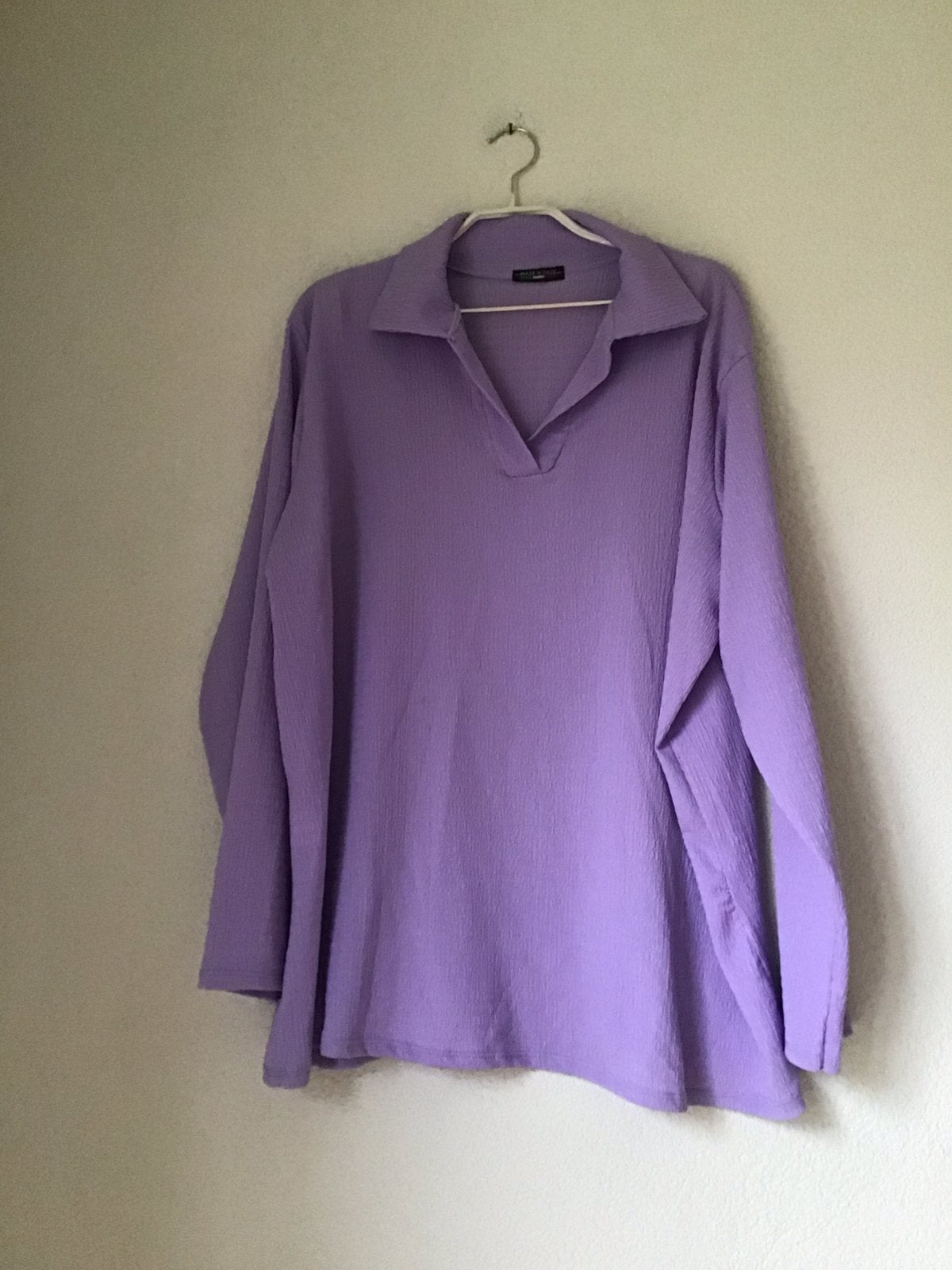 Made in Italy Blouson Lavendelblauw maat 48, Kleding | Dames, Ophalen of Verzenden, Zo goed als nieuw, Overige kleuren, Blouse of Tuniek