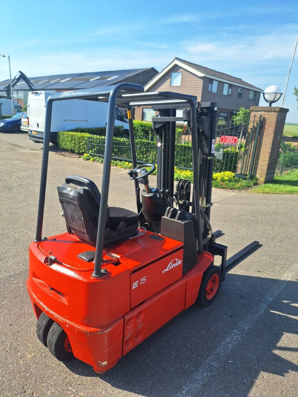 Heftruck Linde E 15 triplo freelift sideshift HH 425 mm, Zakelijke goederen, Machines en Bouw | Heftrucks en Intern transport