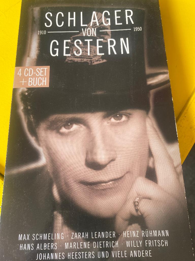Schlager Von Gestern 1910-1950 ( 4 cd + boek ), Ophalen of Verzenden, Zo goed als nieuw