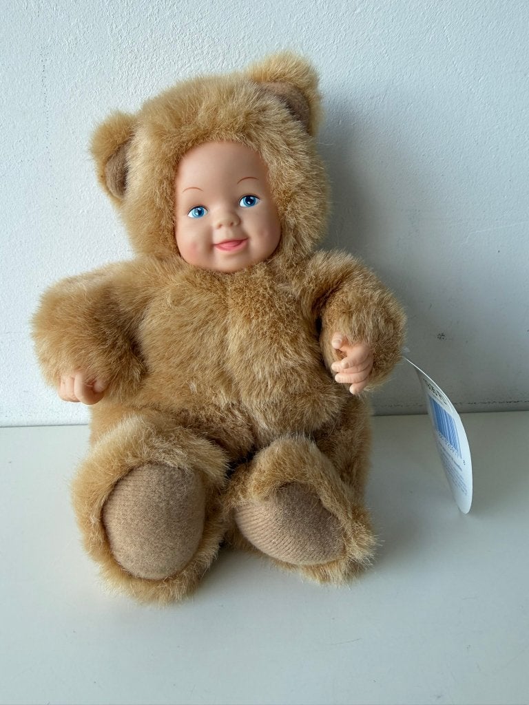 Knuffel pop beer bruin / Baby Bears / Anne Geddes 1998, Kinderen en Baby's, Overige karakters, Beer, Nieuw, Ophalen of Verzenden