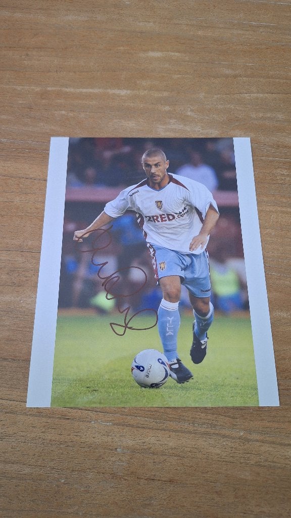 Foto 20x25 cm met handtekening; Kevin Phillips # Aston Villa, Ophalen of Verzenden, Nieuw, Buitenlandse clubs, Overige typen