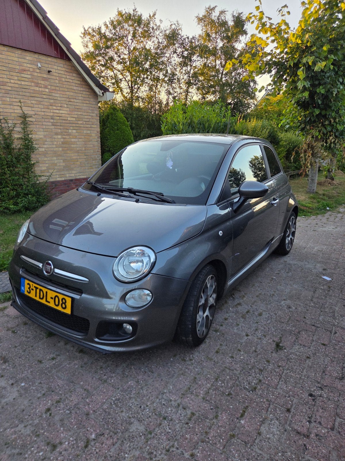 Fiat 500 0.9 Twinair 2014 Grijs, Voorwielaandrijving, 31 €/maand, 905 kg, Origineel Nederlands