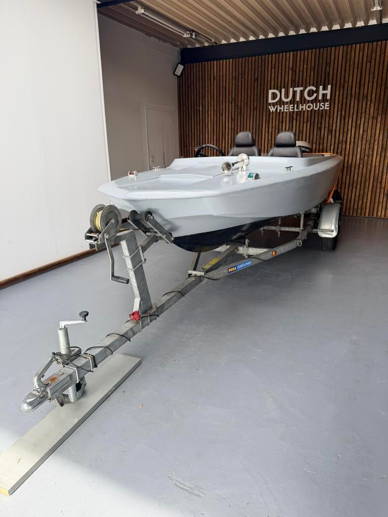 Speedboot 20pk Pega kanteltrailer, Watersport en Boten, Ophalen, Zo goed als nieuw, Minder dan 70 pk, 3 tot 6 meter