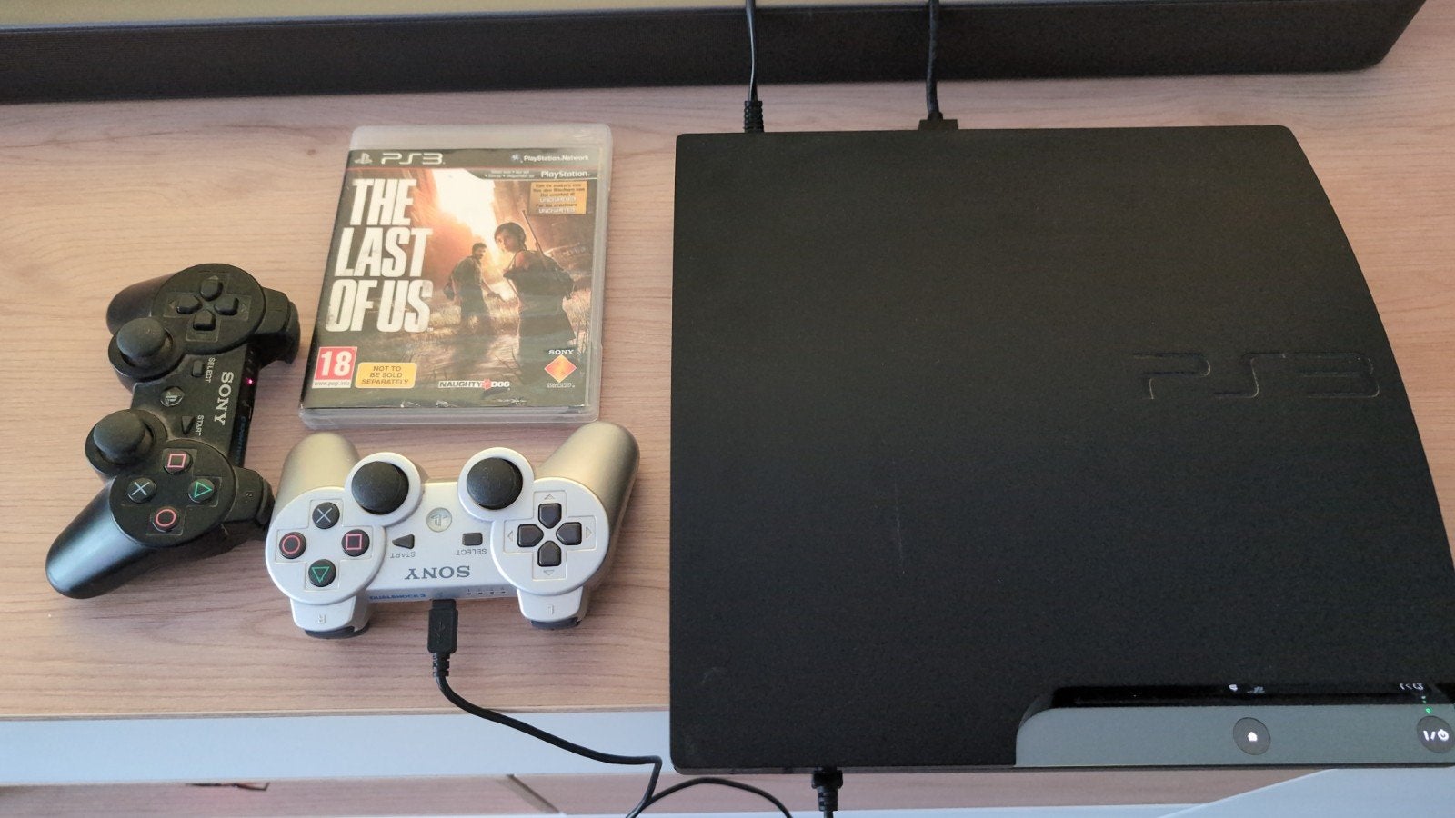 Sony PlayStation 3 Slim 320GB + 2 Controllers + Last of us, Spelcomputers en Games, Ophalen, Met games, Met 2 controllers, Zo goed als nieuw
