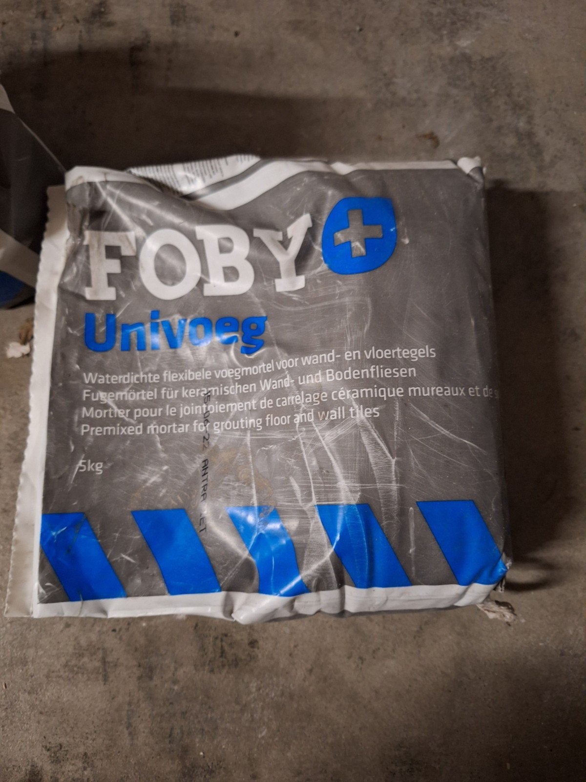 3x FOBY Univoeg waterdichte flexibele voegmortel 5kg, Ophalen, Overige materialen, Overige typen, Minder dan 20 cm