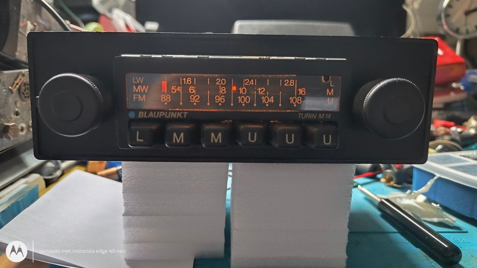 Blaupunkt Turin M14 Autoradio - Vintage Klassieker, Auto diversen, Ophalen of Verzenden, Gebruikt