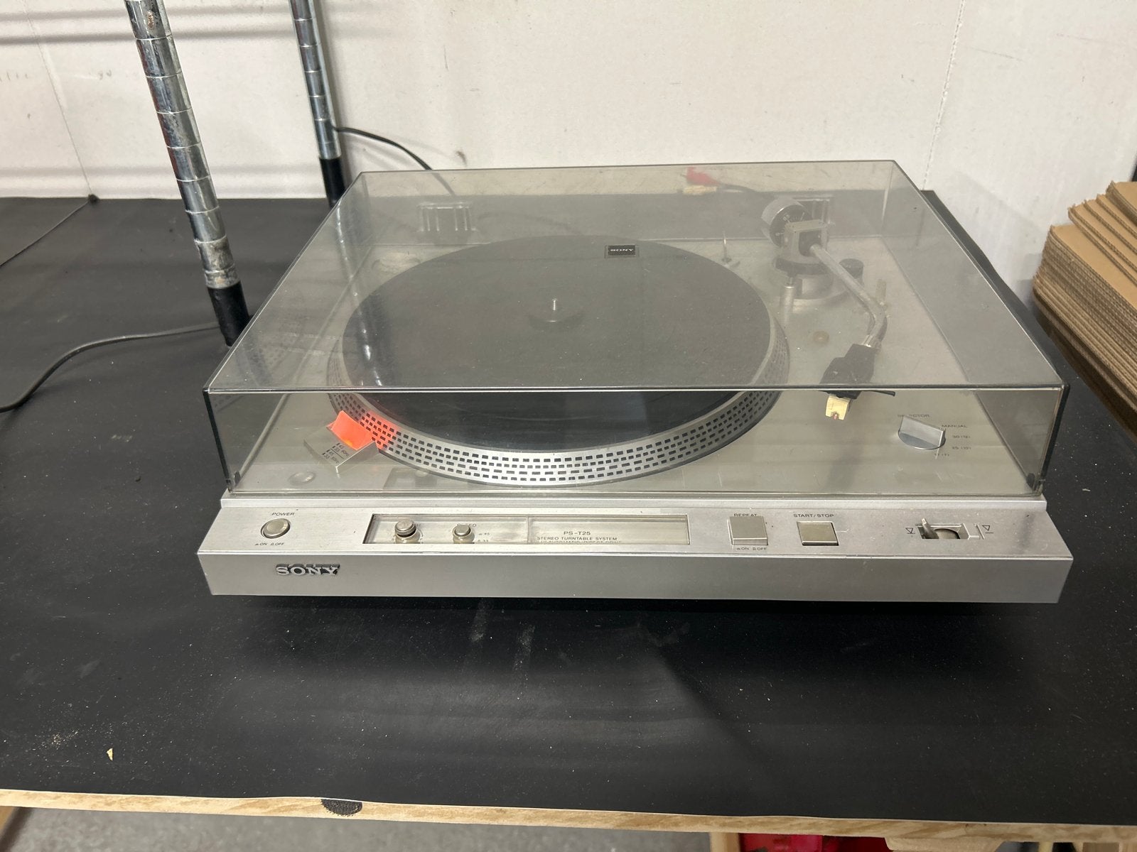 Sony PS-T25 Volautomatische Direct Drive Platenspeler, Gebruikt, Automatisch, Ophalen of Verzenden, Platenspeler