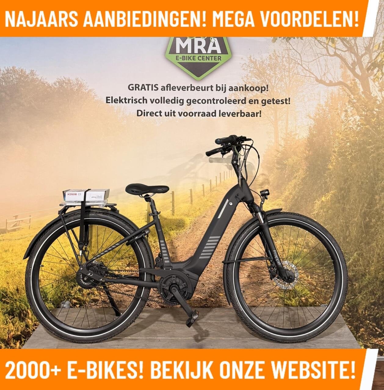 Frappe FBC 850I Elektrische fiets met BOSCH midden motor!, Minder dan 47 cm, Nieuw, 50 km per accu of meer, Overige merken