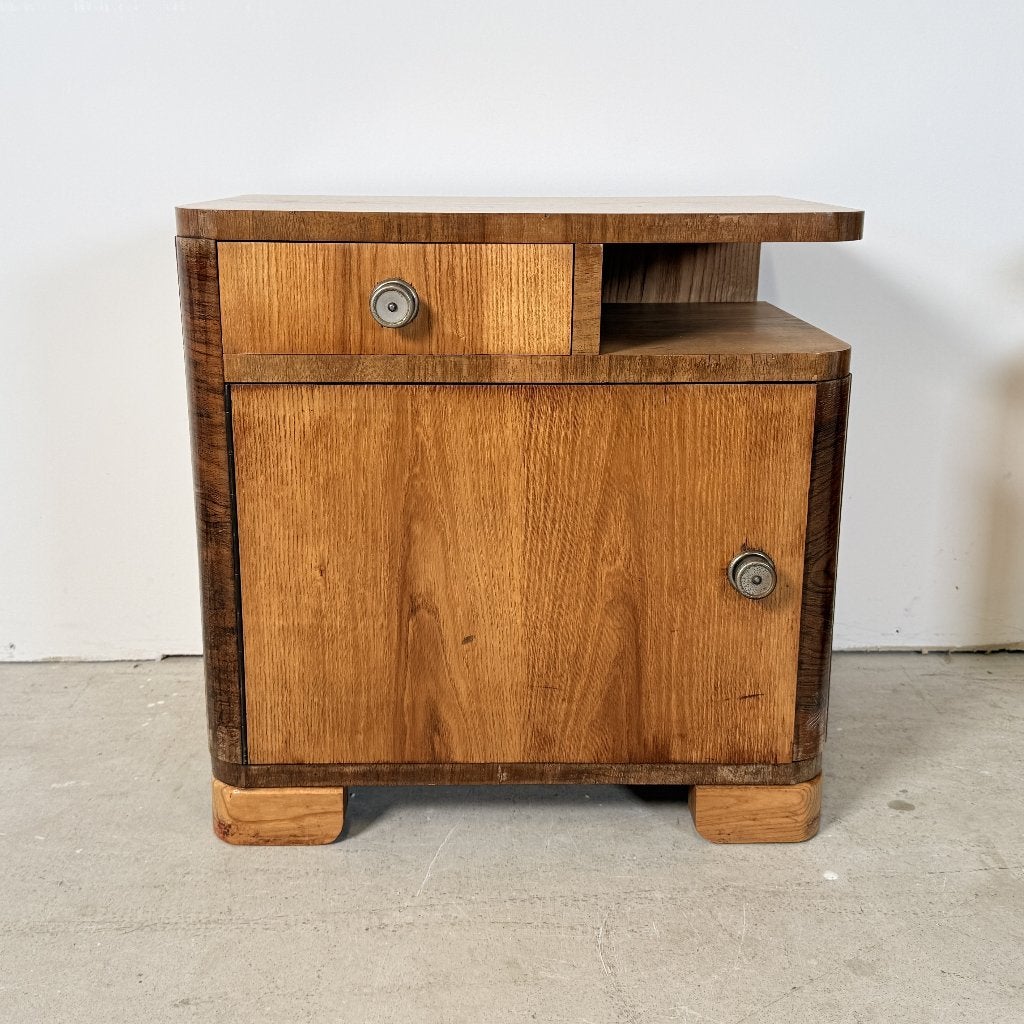 Set van Twee Art Deco Nachtkastjes, Jaren '50, Huis en Inrichting, Gebruikt, P, P, P