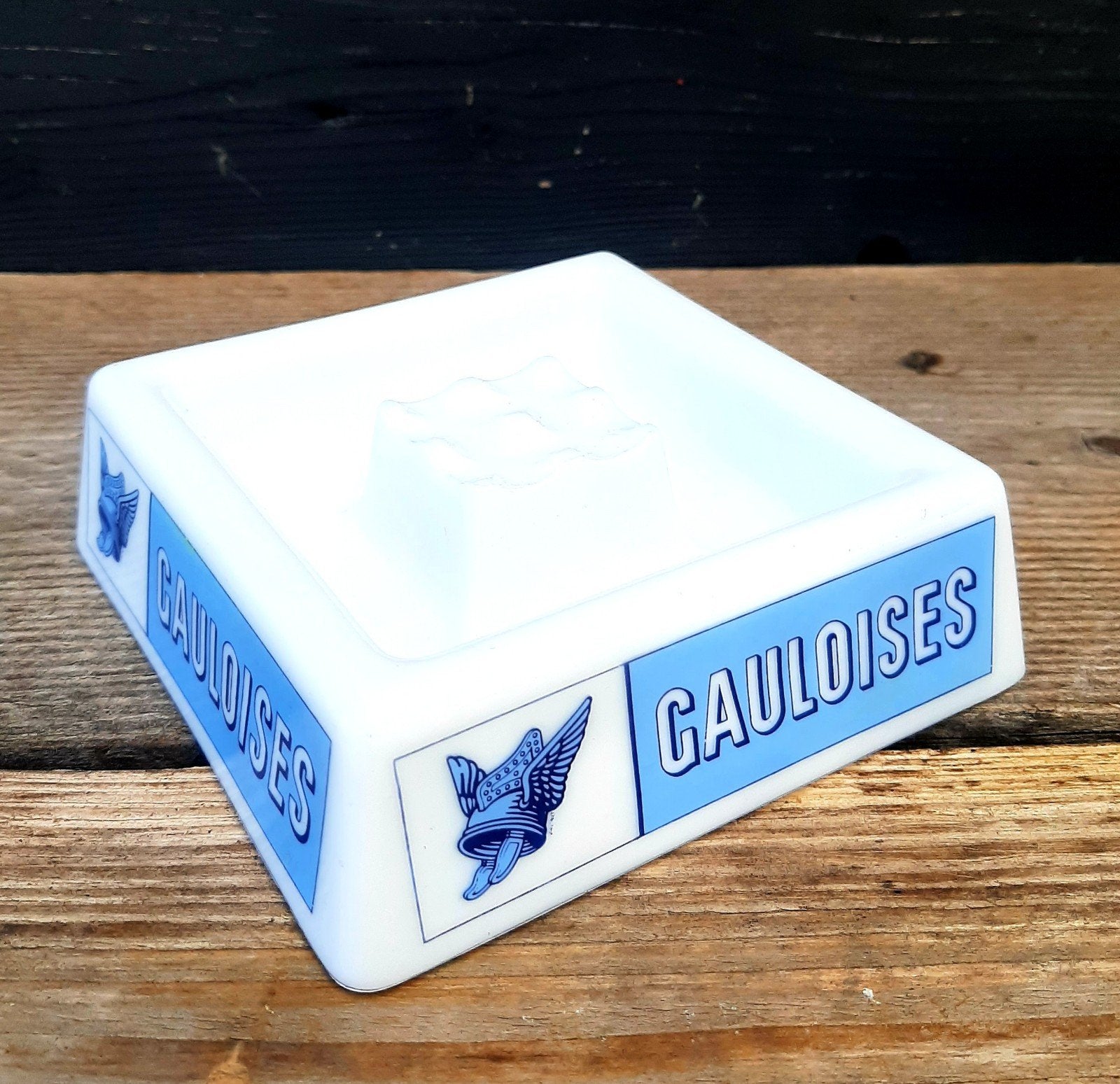 GAULOISES BLONDES - Vintage Bistro Asbak - (BAR / Café), Ophalen of Verzenden, Asbak