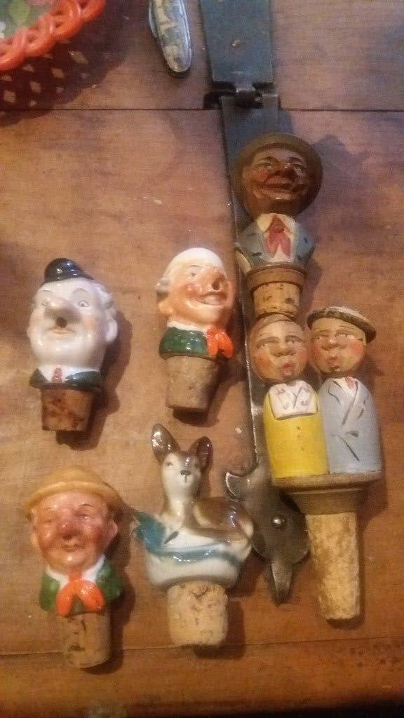 6 antieke wijnfles kurken, Ophalen of Verzenden