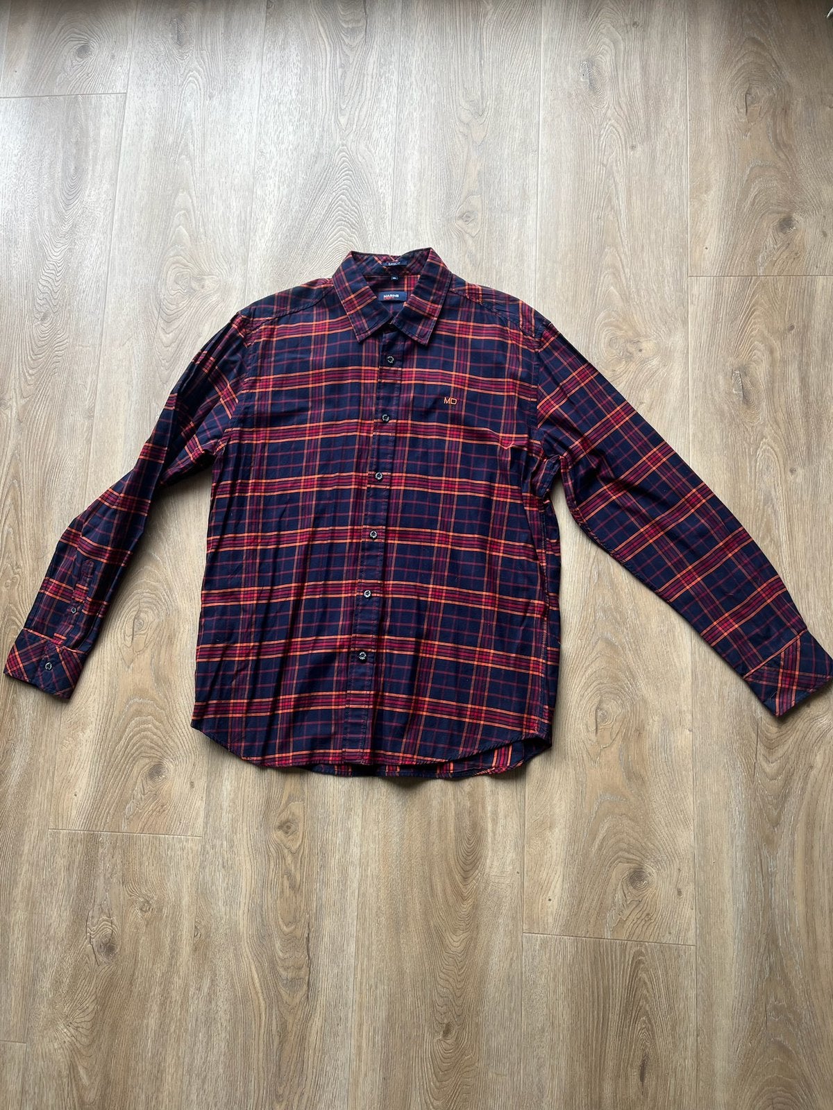 Geruite blouse MarineDept, Ophalen of Verzenden, Zo goed als nieuw, Rood, Halswijdte 43/44 (XL)